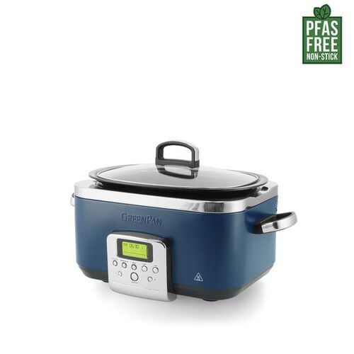 GreenPan Slow Cooker 6L Oxford Blue